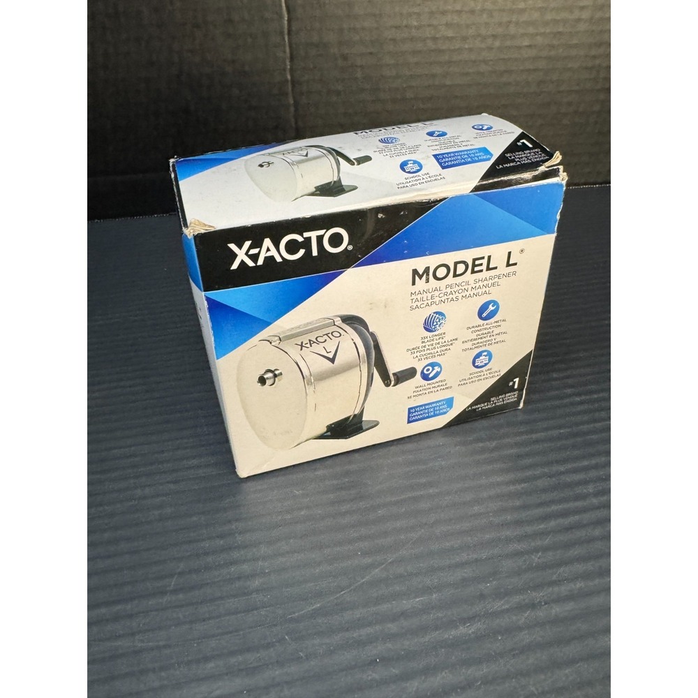 X-ACTO (L) Manual Old School Pencil Sharpener New in Box Model L